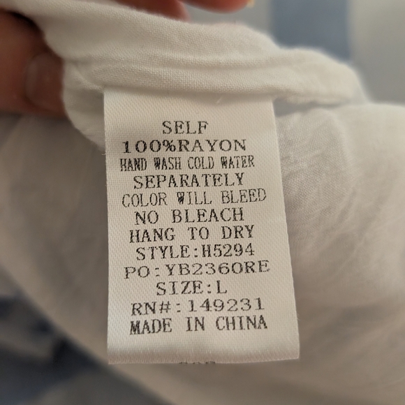 Kori Blue and White Striped Top - Picture 6 of 7